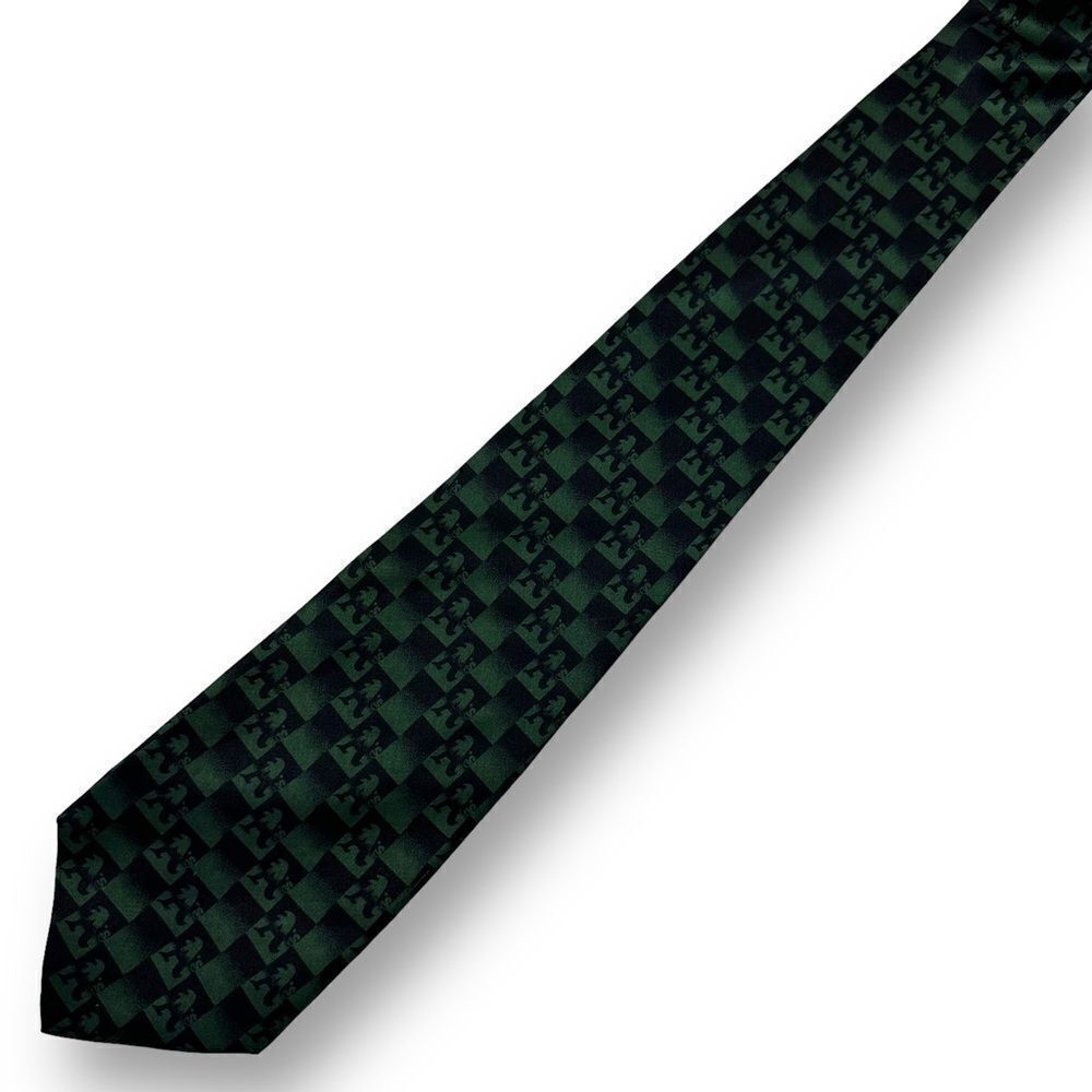 Macy’s Oakland A’s black and green‎ logo necktie